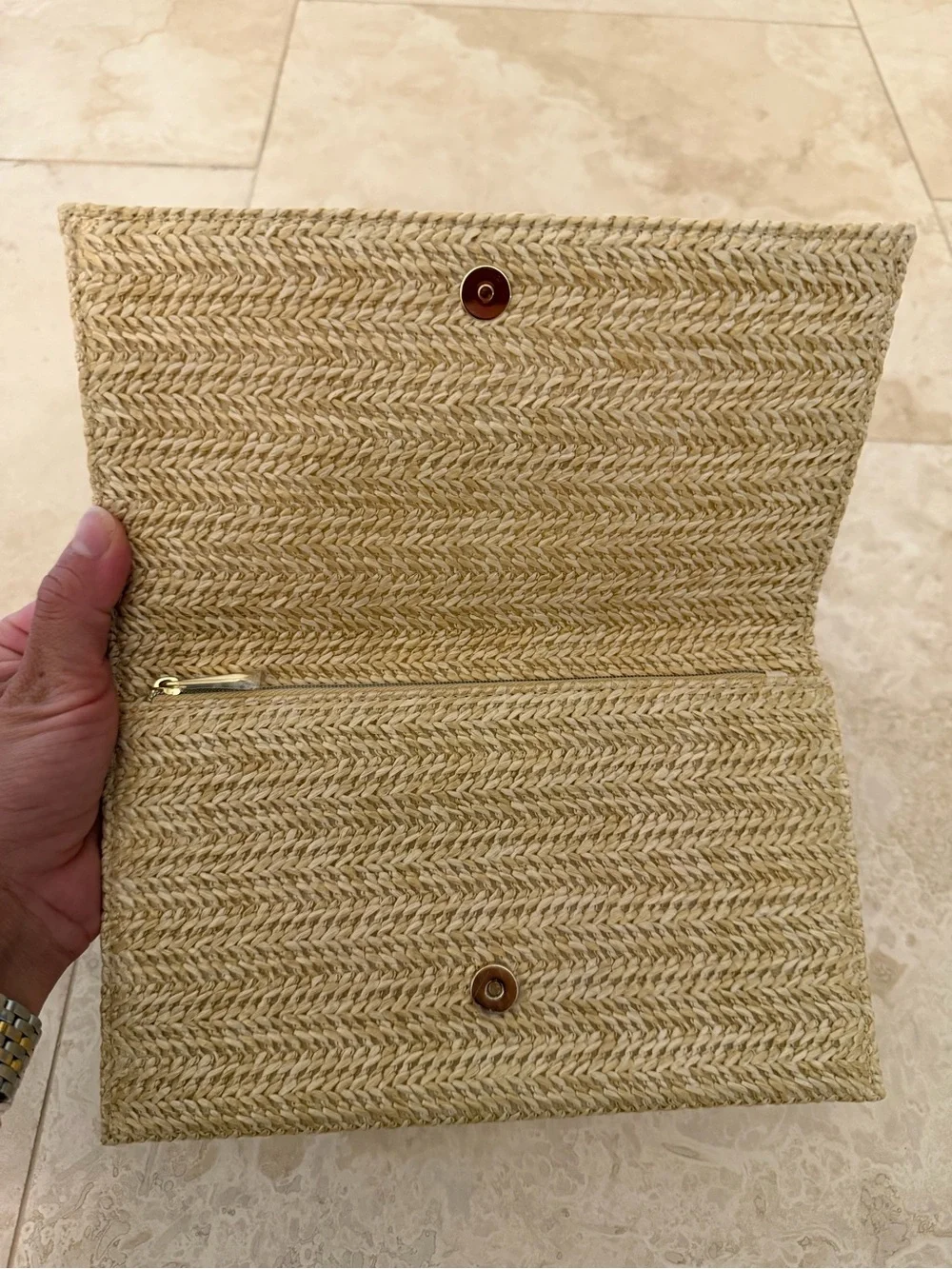 Dior woven straw